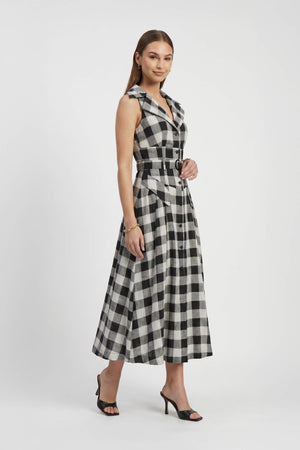 Clarissa One-Shoulder Cascade Maxi Vestido 723144 - Reina Diaz