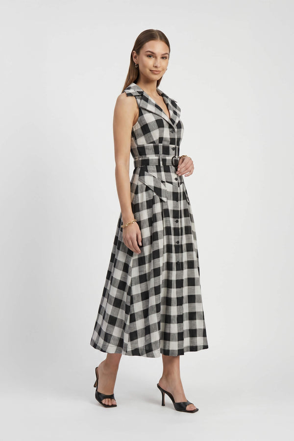Clarissa One-Shoulder Cascade Maxi Vestido 723144 - Reina Diaz