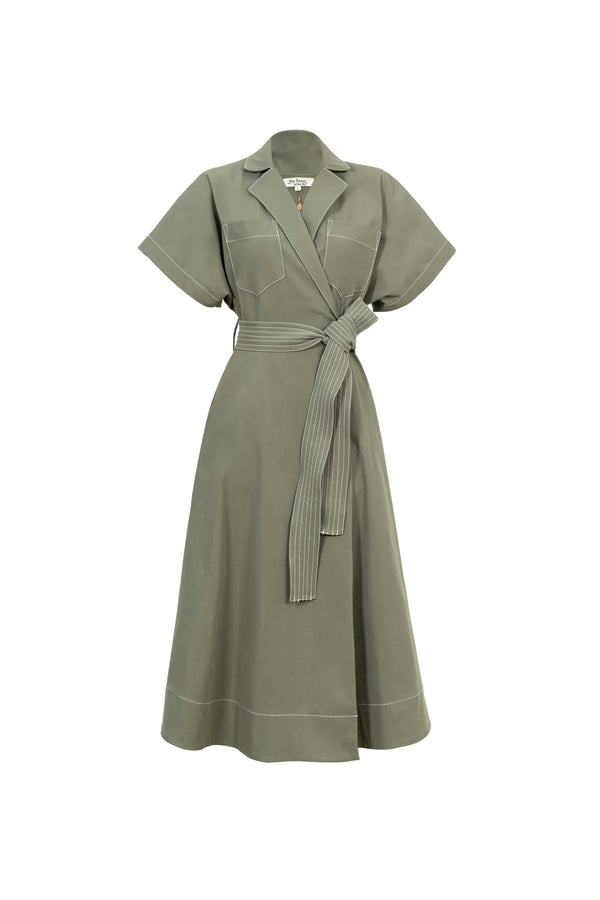 Copenhague Technical Midi Pocket Dress - Reina Diaz