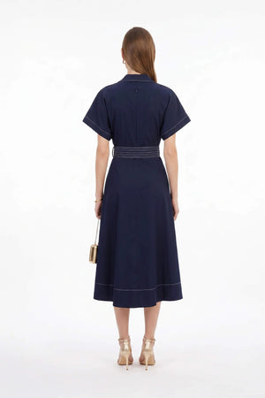Copenhague Technical Midi Pocket Dress - Reina Diaz