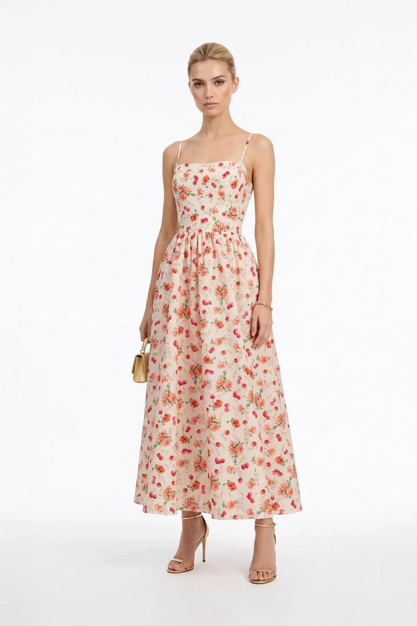 Cordelia Strap Maxi Vestido - Reina Diaz