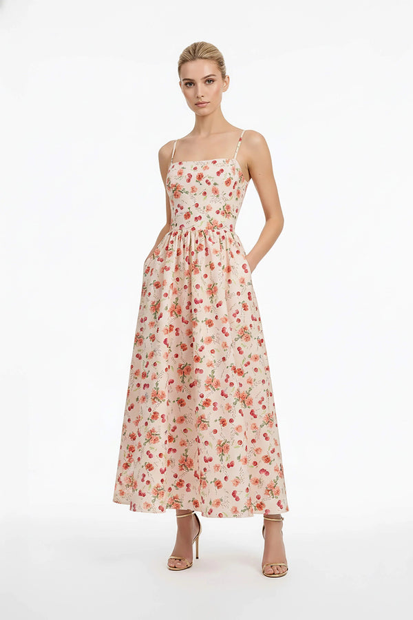 Cordelia Strap Maxi Vestido - Reina Diaz