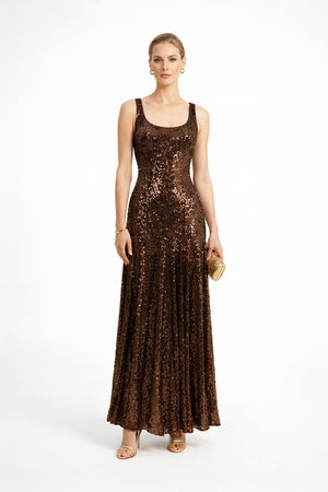 Diana Sequin Maxi Dress - Reina Diaz