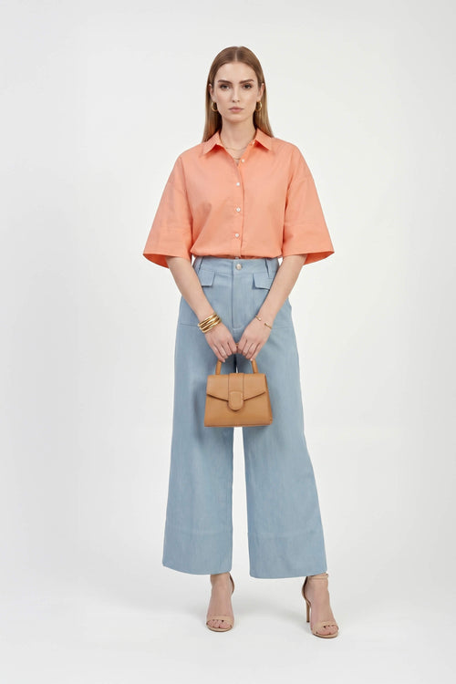 Diana Wide-Leg High-Waist Pantalón 731159 - Reina Diaz