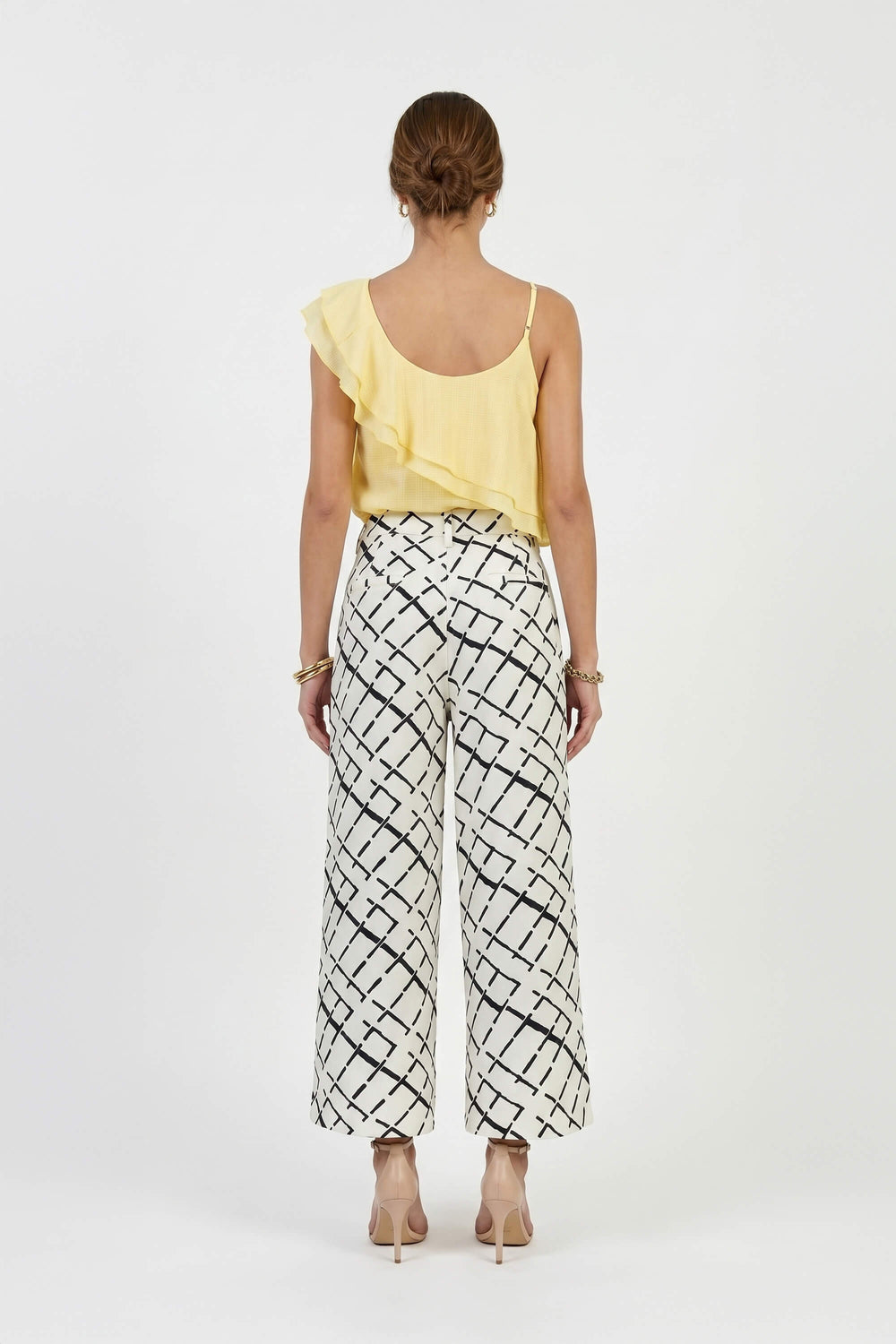 Diana Wide-Leg High-Waist Pantalón 731159 - Reina Diaz