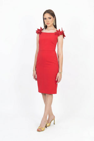 Eleanor 3D Floral Vestido - Reina Diaz