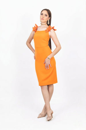 Eleanor 3D Floral Vestido - Reina Diaz