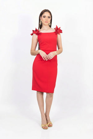 Eleanor 3D Floral Vestido - Reina Diaz