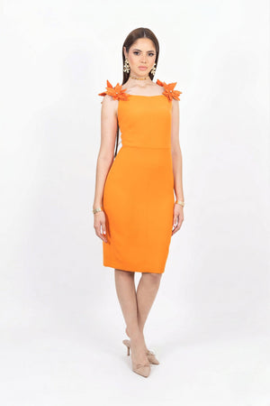 Eleanor 3D Floral Vestido - Reina Diaz