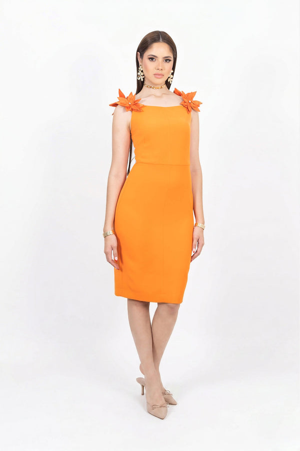 Eleanor 3D Floral Vestido - Reina Diaz