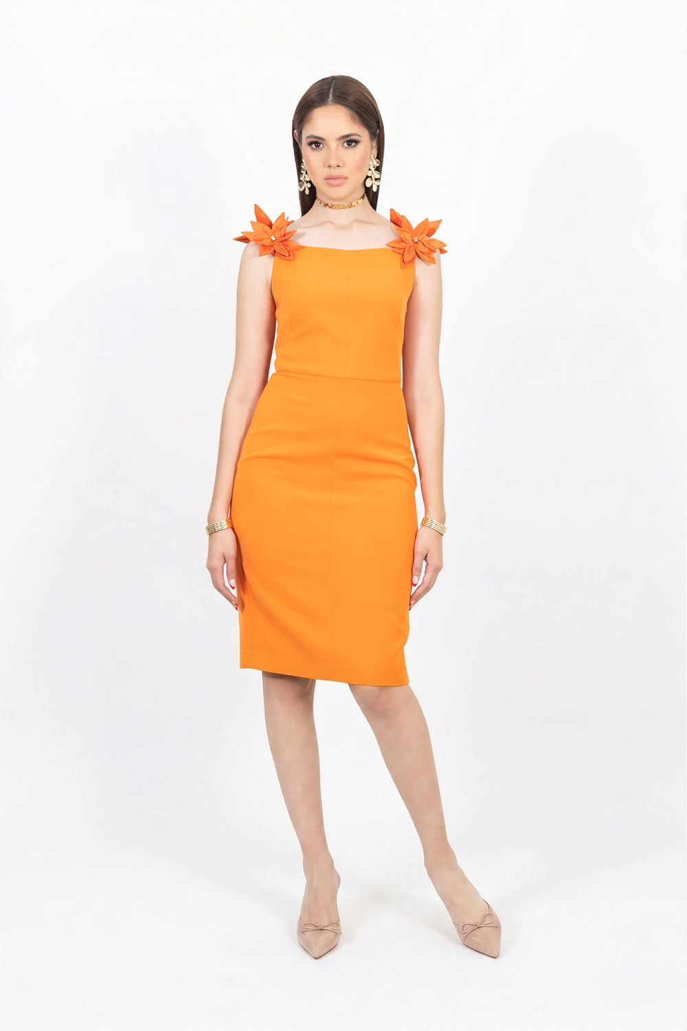 Eleanor 3D Floral Vestido - Reina Diaz