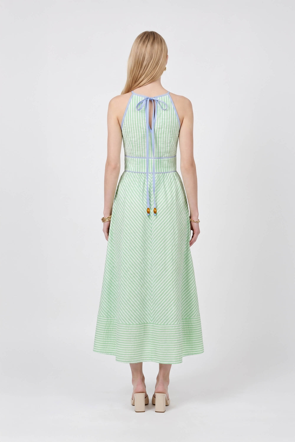 Elena Halter Neckline Maxivestido 526296 - Reina Diaz