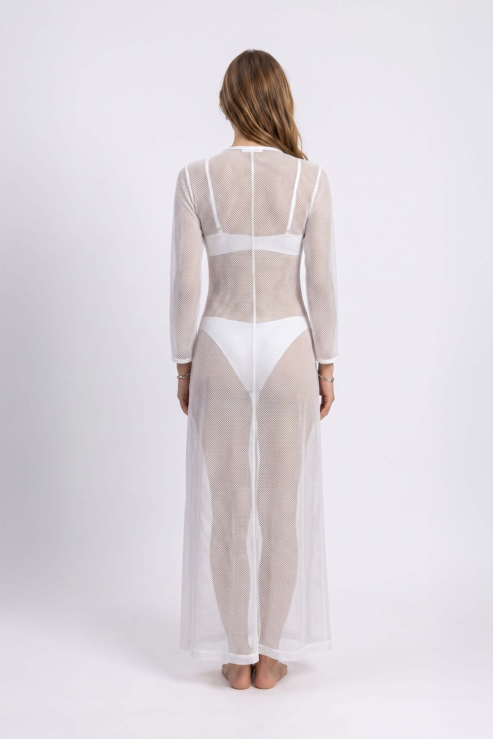 Elena Tie Front Maxi Salida Baño 570062 BCO - Reina Diaz