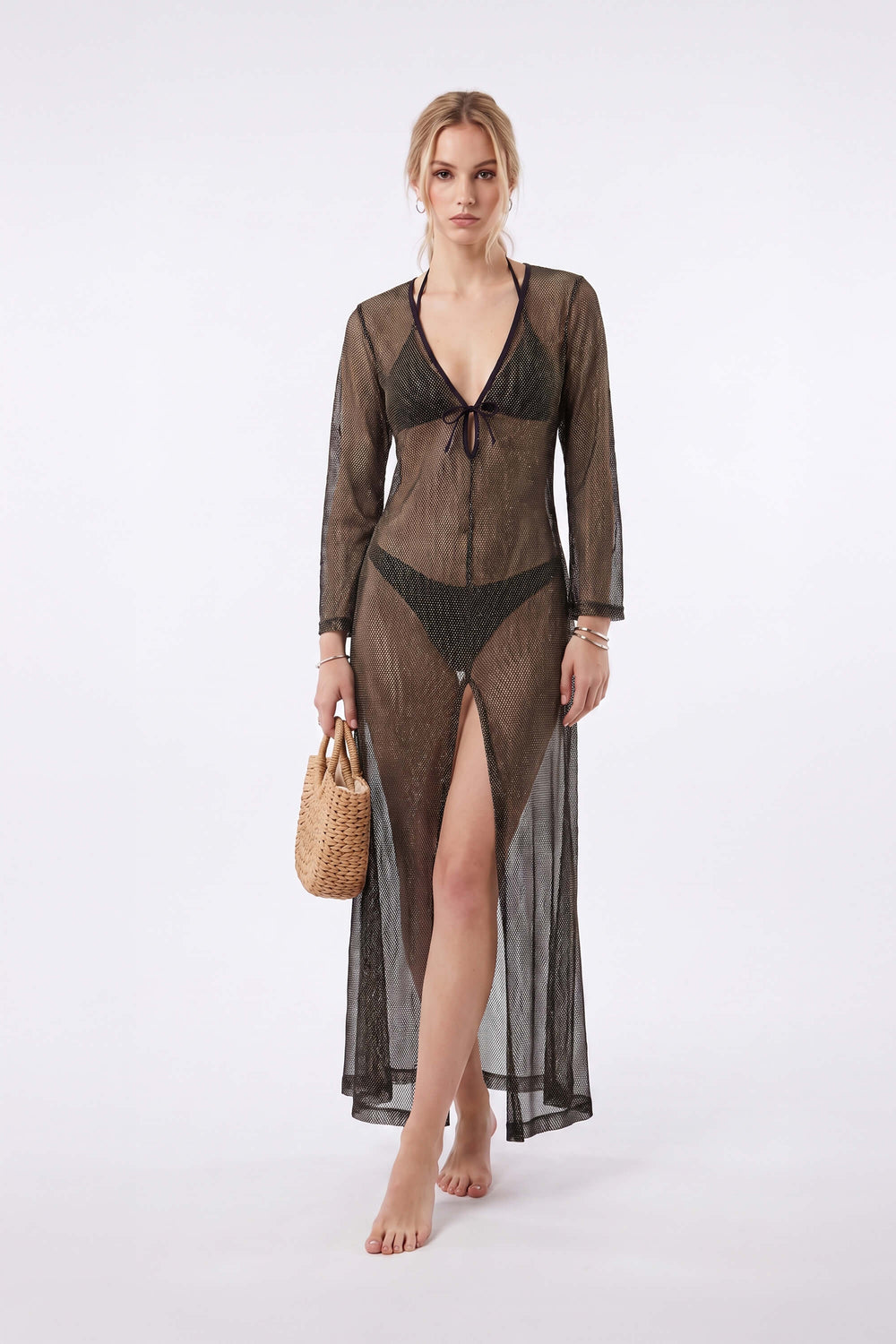 Elena Tie Front Maxi Salida Baño 570062 DOR - Reina Diaz