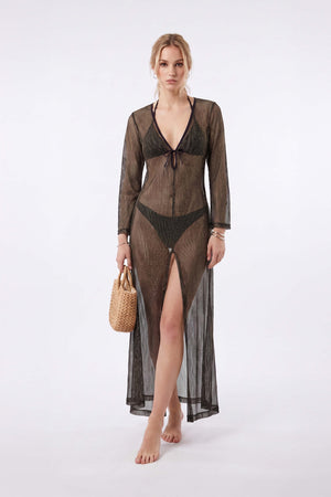 Elena Tie Front Maxi Salida Baño 570062 DOR - Reina Diaz
