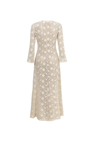 Elena Tie Front Maxi Salida Baño 570062 NAT - Reina Diaz