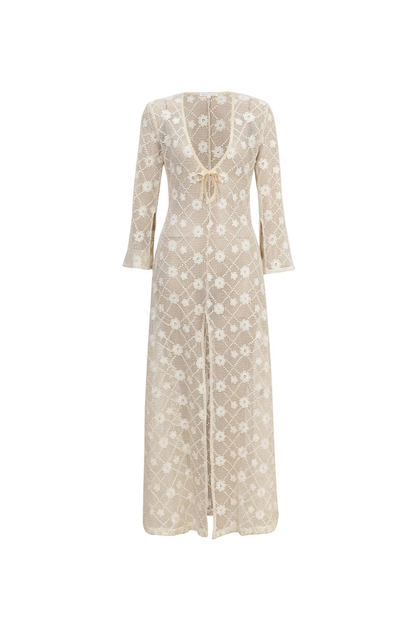 Elena Tie Front Maxi Salida Baño 570062 NAT - Reina Diaz