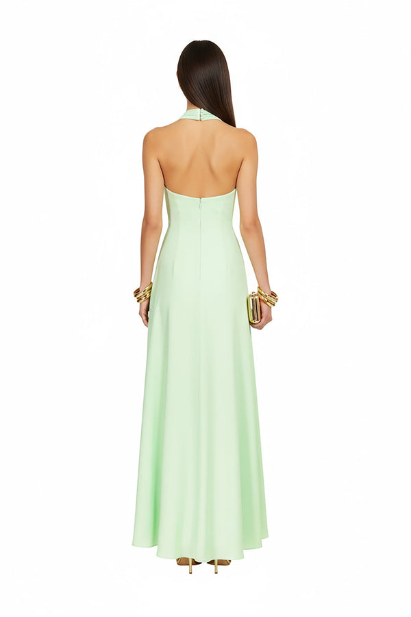Eli 3D Halter Maxi Vestido - Reina Diaz