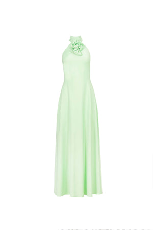 Eli 3D Halter Maxi Vestido - Reina Diaz