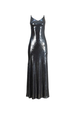 Erin Metallic Slip Vestido - Reina Diaz