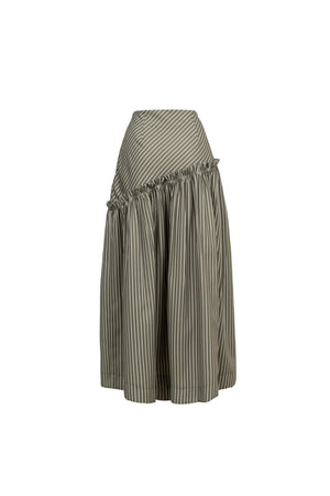 Estocolmo Asymmetric Layered Tech Midi Skirt - Reina Diaz