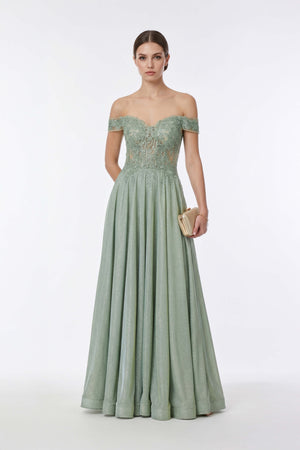 Eugenie Off-the-Shoulder Vestido - Reina Diaz