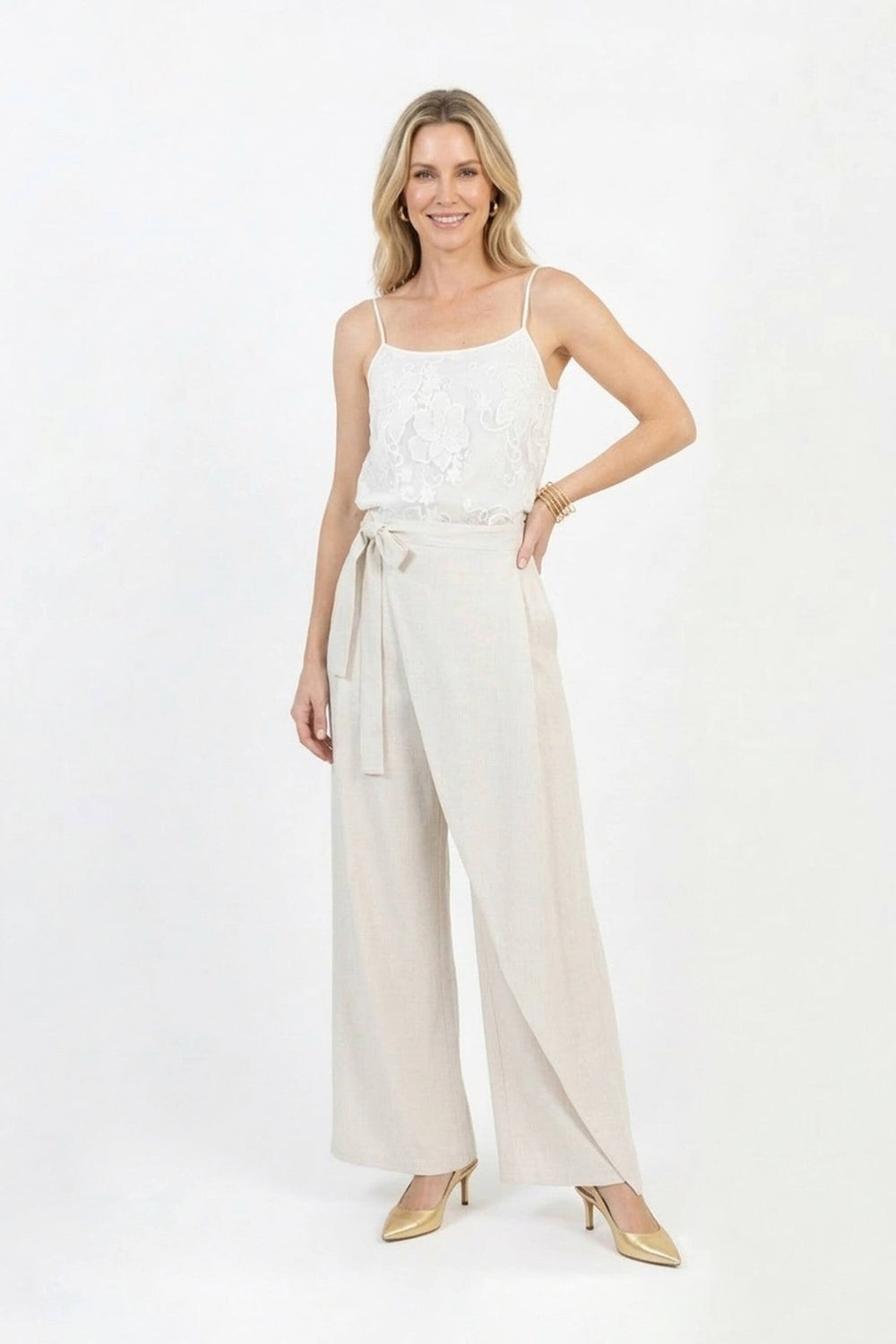 Everleigh Side - Tie Wrap Pantalón - Reina Diaz