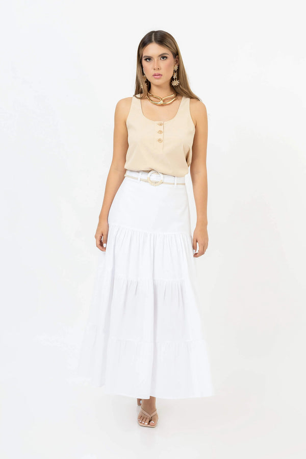 Falda - 740889 - BCO - Reina Diaz