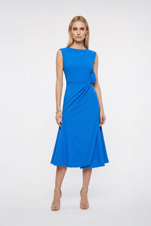Felicity Knotted Midi Vestido - Reina Diaz