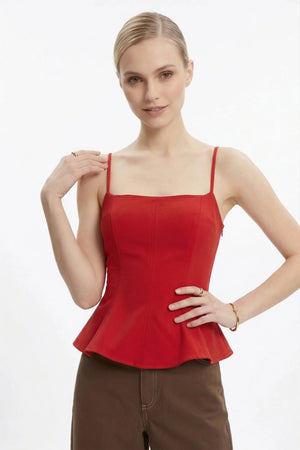 Gabriela Straight - Leg High - Waist Pantalón - Reina Diaz