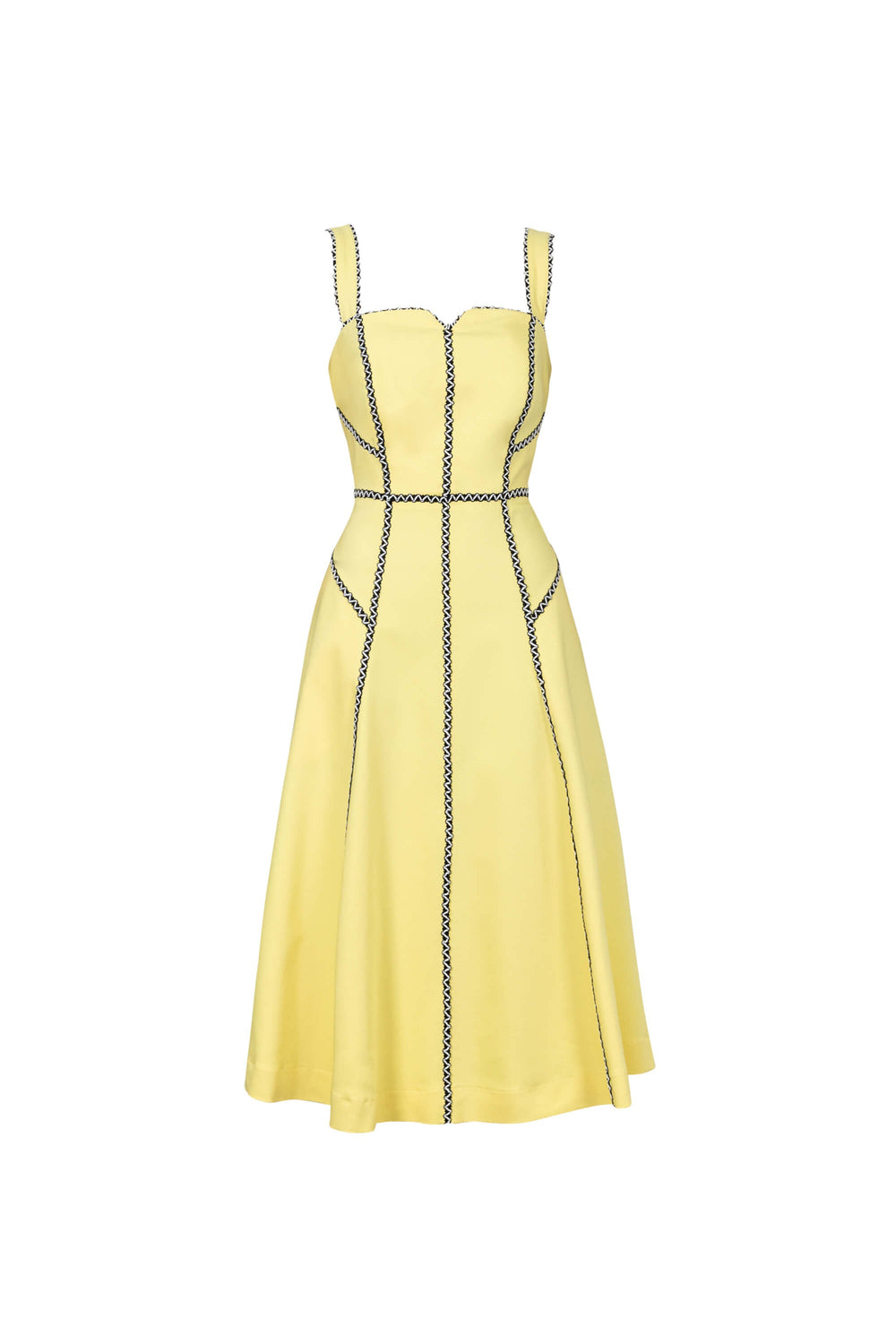 Gala Contrast Stitch Midi Dress 526285 - Reina Diaz
