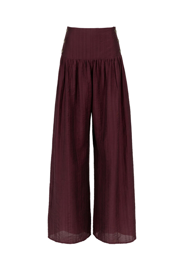 Gala High-Waist Button Wide-Leg Pantalón 731179 PAS - Reina Diaz