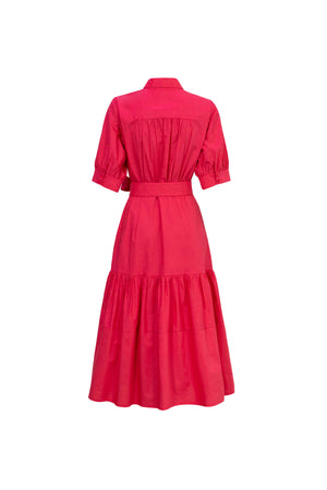 Gala One-Shoulder Cascade-Ruffle Maxi Vestido 723105 ROS - Reina Diaz