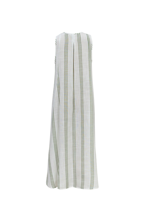 Gala Striped High-Low Sleeveless Blusa 554281 SAG - Reina Diaz
