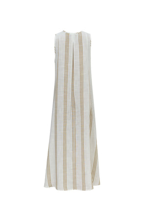 Gala Striped High-Low Sleeveless Blusa 554281KAK - Reina Diaz