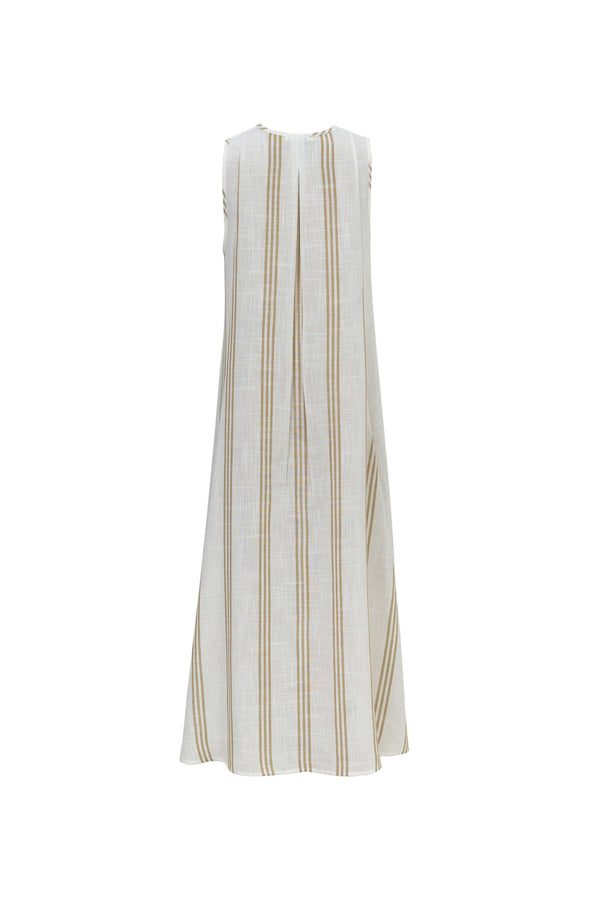 Gala Striped High-Low Sleeveless Blusa 554281KAK - Reina Diaz