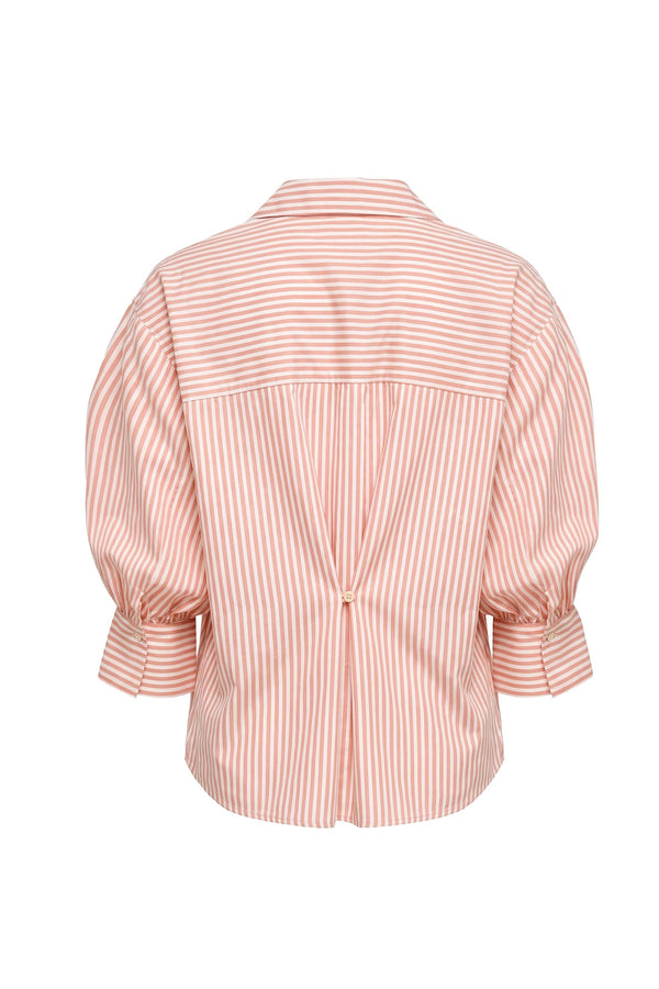 Gala Striped Puff Sleeve Camisa 753011 ROS - Reina Diaz
