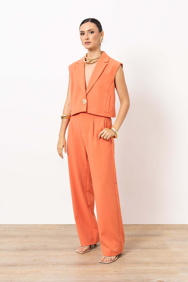 Gianna Cropped Chaleco - Reina Diaz