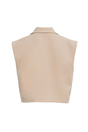 Gianna Cropped Chaleco - Reina Diaz