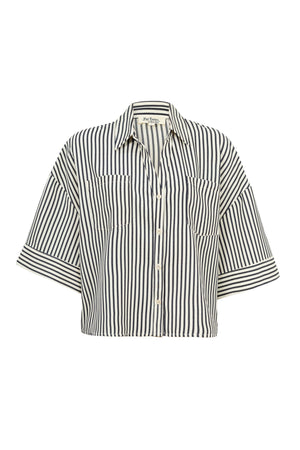 Ginebra Relaxed Tencel-Blend Texture Blusa 752885 - Reina Diaz