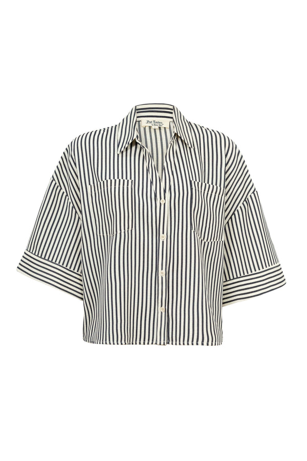 Ginebra Relaxed Tencel-Blend Texture Blusa 752885 - Reina Diaz