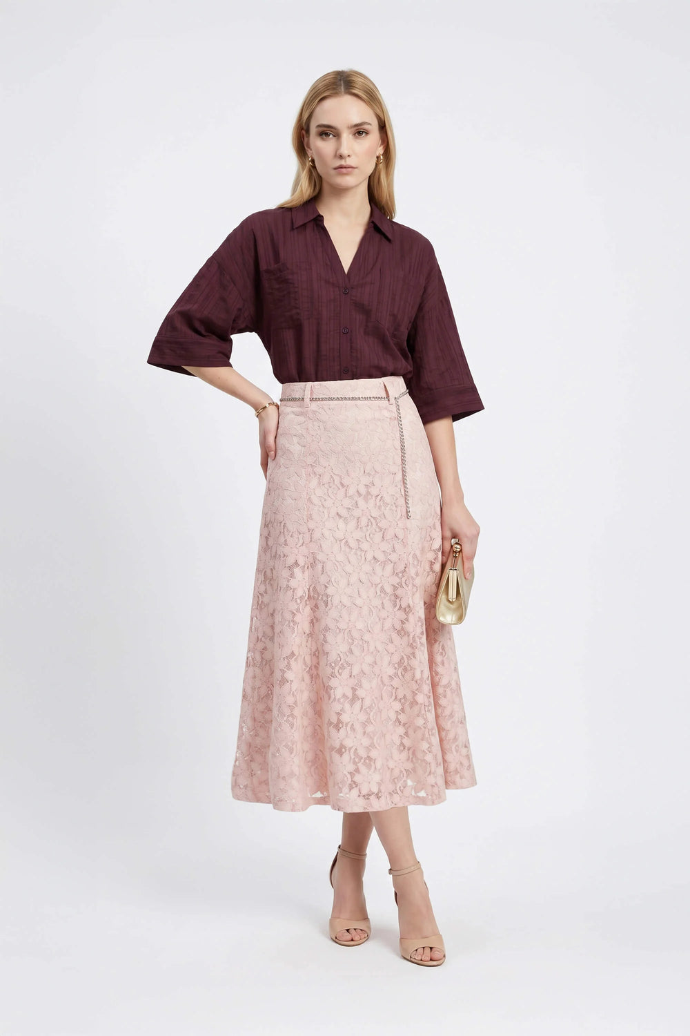 Ginebra Relaxed Tencel - Blend Texture Blusa - Reina Diaz