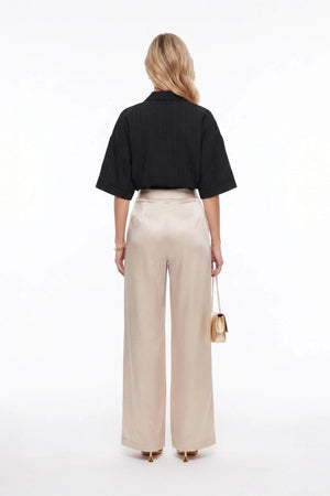 Hanna Wide - Leg Tailored Pantalón - Reina Diaz