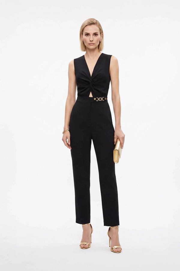 Ibiza Knotted Waist Tech Pantsuit - Reina Diaz
