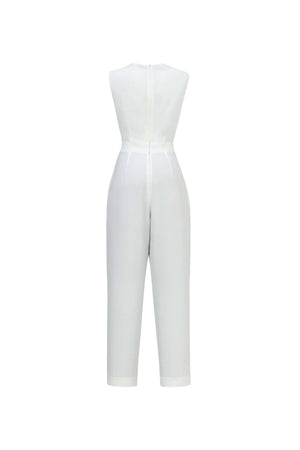 Ibiza Knotted Waist Tech Pantsuit - Reina Diaz