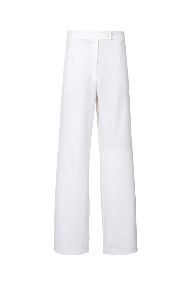 Inés Double-Button High-Waist Wide-Leg Pantalón 532143 HUE - Reina Diaz