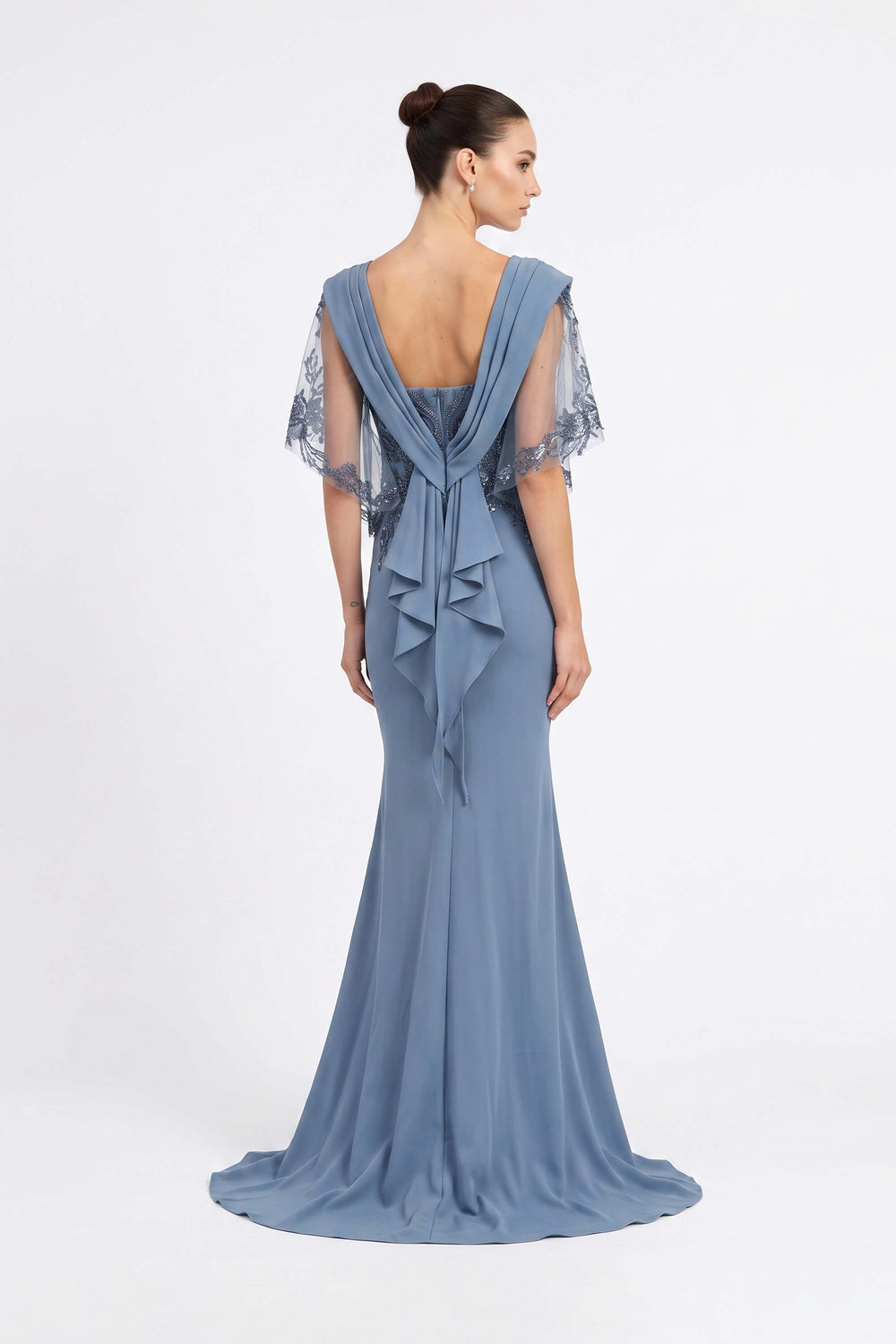 Inés Draped Cascade Mermaid Vestido 421472 CIE - Reina Diaz