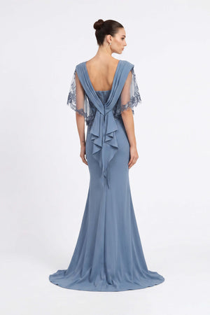 Inés Draped Cascade Mermaid Vestido 421472 CIE - Reina Diaz