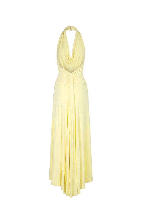Inés Halter Cowl-Neck Maxi Vestido 723139 PAJ - Reina Diaz