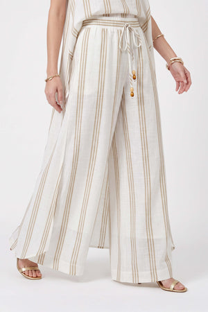Ines Striped Wide-Leg Palazzo Pantalón 532127KAK - Reina Diaz